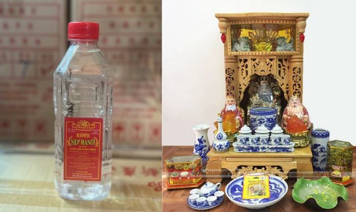 Rượu được coi là lễ vật tinh khiết, tượng trưng cho lòng thành kính