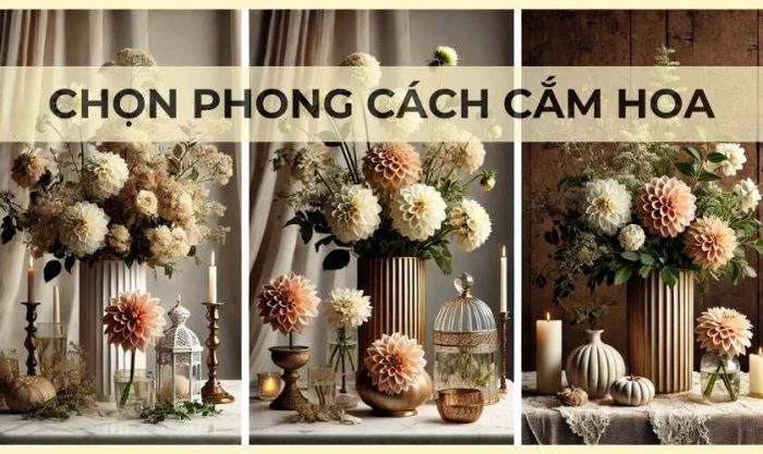 Những gì cần chuẩn bị để cắm hoa thược dược ngày Tết?