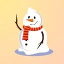 Biểu tượng người tuyết trong mùa Noel, tạo thêm phần sinh động và ấm áp cho không gian lễ hội