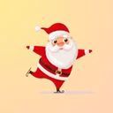 Icon ông già Noel cho mùa Giáng Sinh vui vẻ và ấm áp