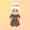 Biểu tượng bà già Noel nhí nhảnh, tươi vui sẽ làm không khí Giáng Sinh thêm phần sinh động và vui vẻ