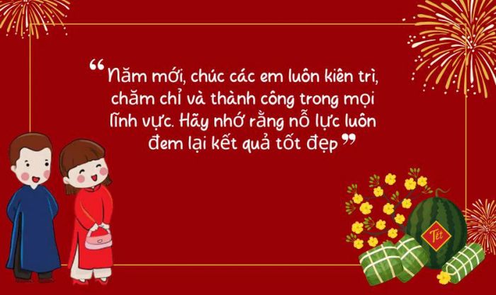 Lời chúc Tết ngắn gọn dành cho học sinh năm 2025 từ thầy giáo