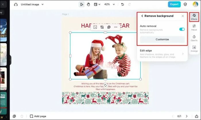 Thay đổi nền một cách dễ dàng
