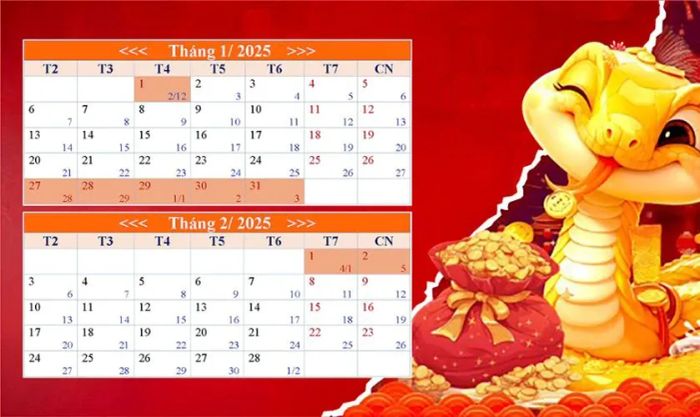 Mẫu banner thông báo nghỉ Tết 2025 dành riêng cho quán