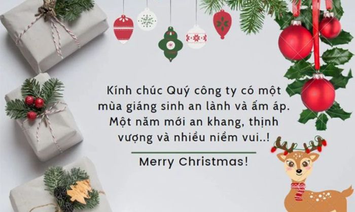 Mẫu thiệp Giáng Sinh trực tuyến dành cho công ty
