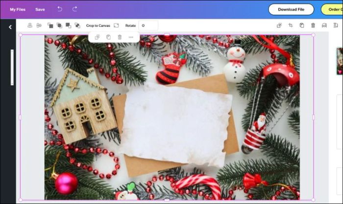 Kéo và chỉnh sửa hình ảnh để phù hợp với bố cục bạn mong muốn