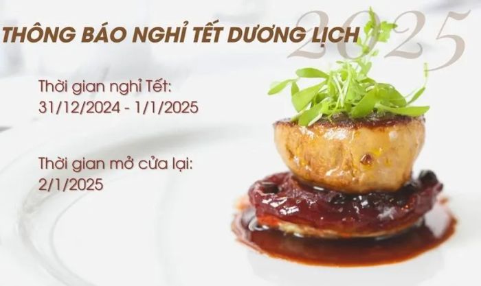 Thiết kế banner thông báo nghỉ Tết 2025 dành riêng cho quán ăn