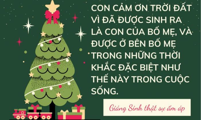 Mẫu thiệp Giáng Sinh ý nghĩa dành tặng bố mẹ