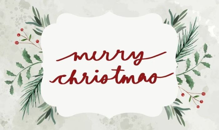 Banner Noel tone xanh lá kết hợp với màu trắng