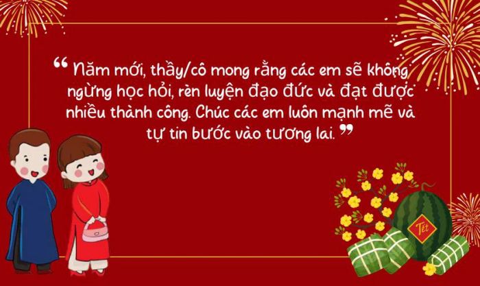 Lời chúc Tết dành cho học sinh từ hiệu trưởng nhà trường
