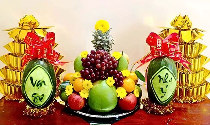 Mâm ngũ quả miền Nam được bày trí hoàn hảo nhất