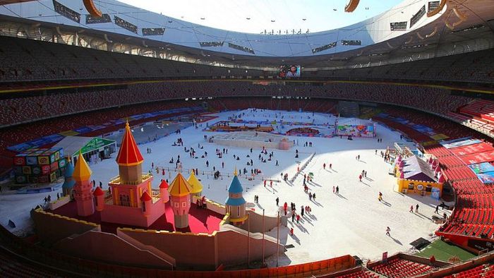 The captivating 'Ice and Snow Festival' held at the Bird's Nest Stadium in Beijing