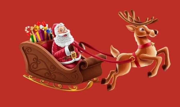 Hình ảnh chú tuần lộc Giáng sinh dễ thương và ngọt ngào