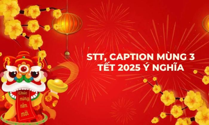 STT, caption mùng 3 Tết 2025 đầy ý nghĩa