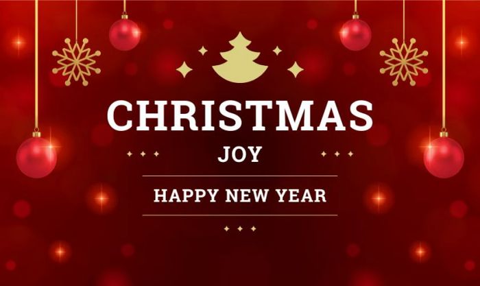 Banner Noel tone đỏ đẹp rực rỡ nhất