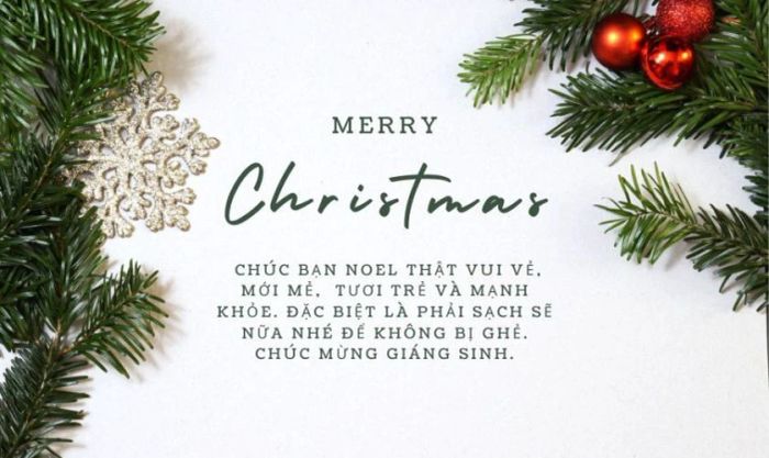 Mẫu thiệp trực tuyến chúc mừng Giáng Sinh hài hước dành cho bạn bè