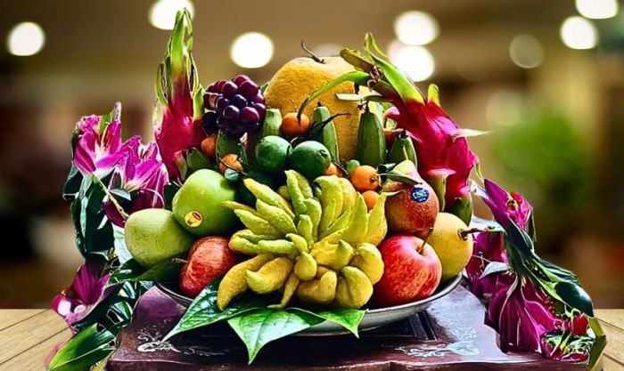 Mâm ngũ quả miền Nam không bao giờ có chuối.