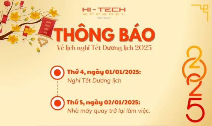 Thiết kế banner thông báo nghỉ Tết Dương Lịch dành riêng cho cửa hàng
