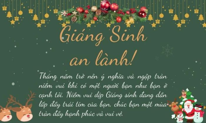 thiết kế mẫu thiệp Noel trực tuyến số 1