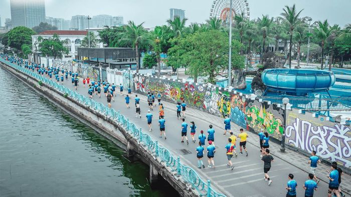 Bản đồ đường chạy của Tay Ho Half Marathon 2025