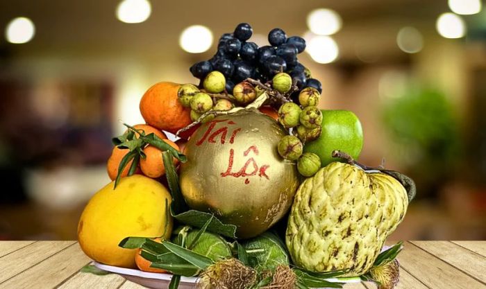 Hình ảnh đẹp về mâm ngũ quả miền Nam