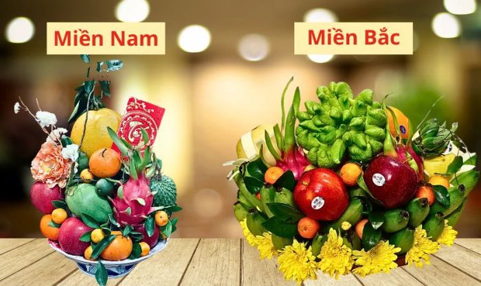 Mâm ngũ quả miền Nam có gì khác biệt so với miền Bắc?