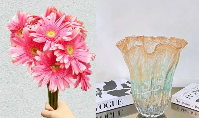 Danh sách nguyên liệu cần thiết để cắm hoa đồng tiền ngày Tết kiểu hình tròn trong bình rộng