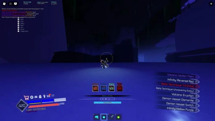 Cuộn Kỹ Năng trong Jujutsu Infinite