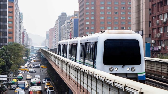 The MRT is the busiest public transportation system in Taiwan.