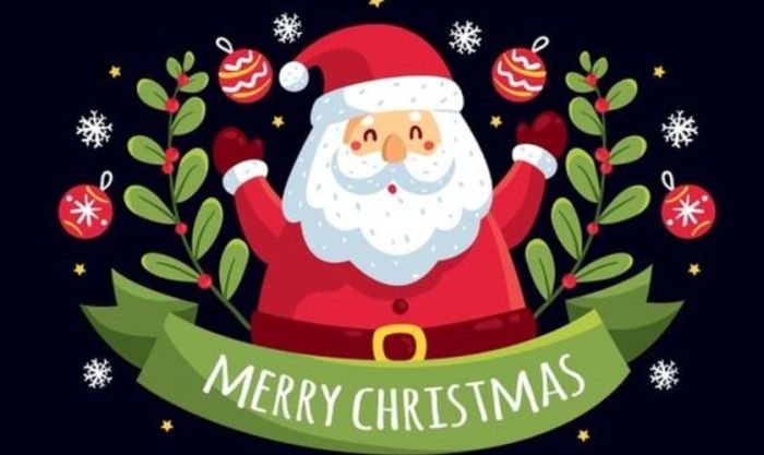 Thiệp Giáng Sinh in hình ông già Noel