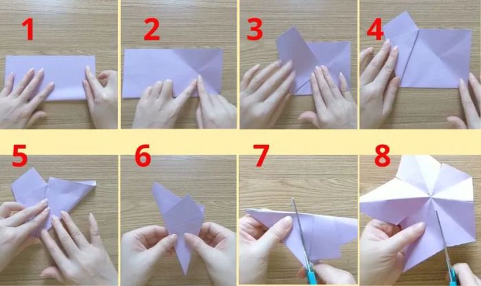 Cách làm ngôi sao Giáng sinh bằng giấy