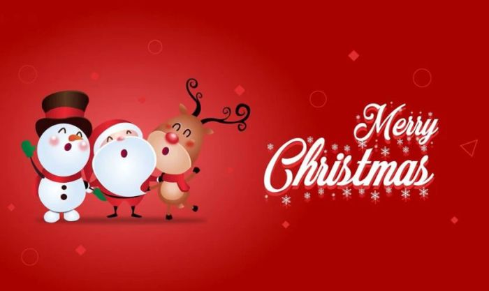 Thiệp Noel với thiết kế dễ thương