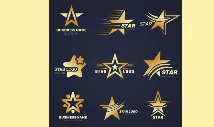 Ngôi sao thường được sử dụng trong thiết kế logo để tạo điểm nhấn đặc biệt.