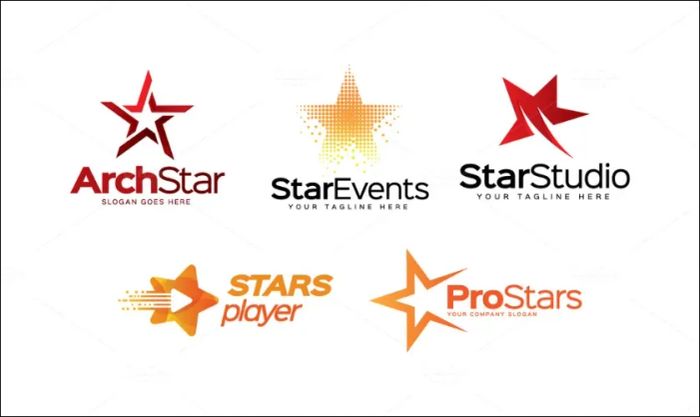 Hình ảnh ngôi sao Giáng sinh trong thiết kế tạo điểm nhấn cho các sản phẩm mùa lễ hội