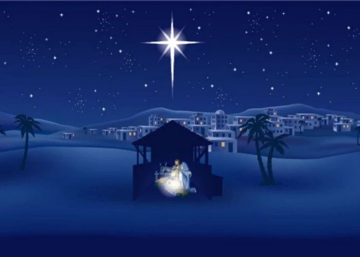 thiệp chúc mừng Noel với hình ngôi sao