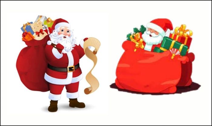 Sticker Giáng sinh với hình ông già Noel dễ thương và đáng yêu