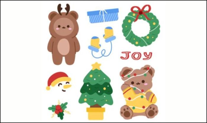 Sticker Giáng sinh dễ thương mới nhất