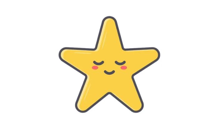 Hình ảnh ngôi sao tách nền theo phong cách hoạt hình