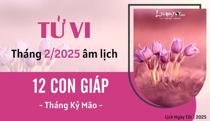 Tử vi tháng 2/2025 của 12 con giáp theo âm lịch