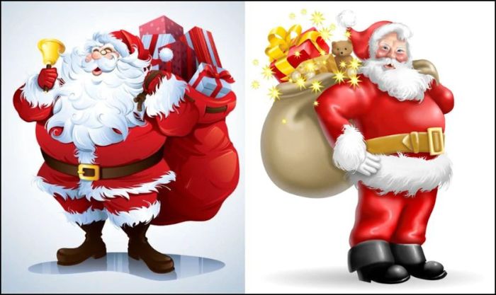 Sticker Giáng sinh với hình ông già Noel 3D sống động
