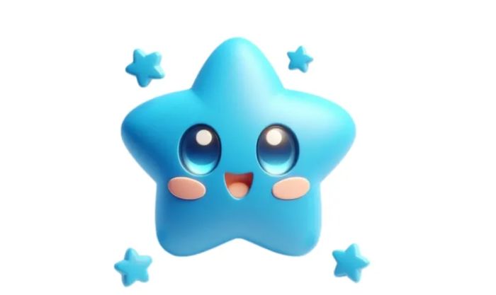 Hình ảnh ngôi sao Giáng sinh tách nền cực kỳ dễ thương và bắt mắt