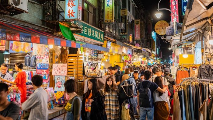 Fashion products sold at night markets in Taiwan