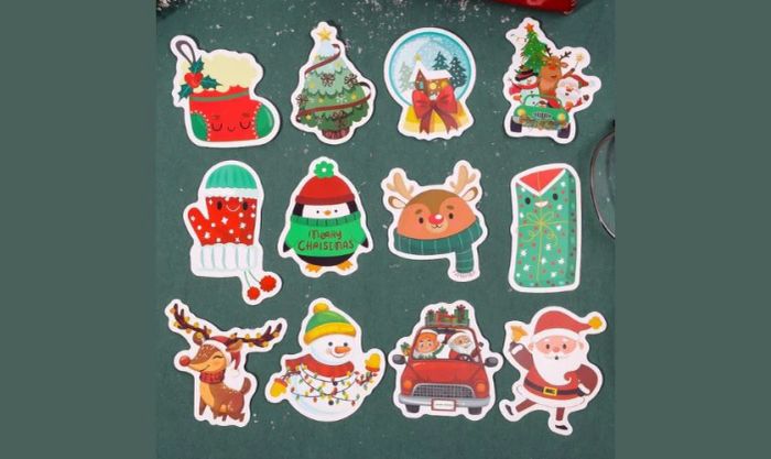 Sticker Giáng sinh vừa đẹp vừa dễ thương