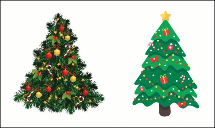 Sticker Giáng sinh với hình cây thông Noel cực kỳ dễ thương