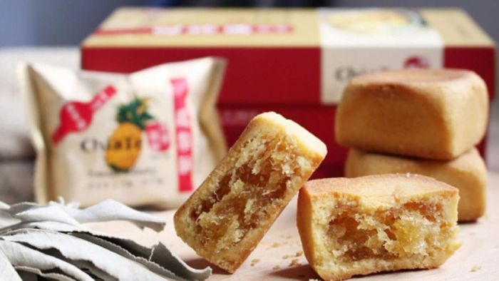 Taiwanese pineapple cakes are often bought as gifts