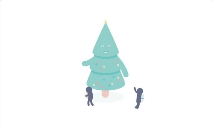 Hình ảnh động Giáng Sinh có cây thông Noel đẹp mắt