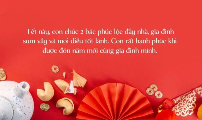 Biếu quà Tết cho bố mẹ người yêu nên nói gì? Các câu chúc Tết tham khảo nhanh