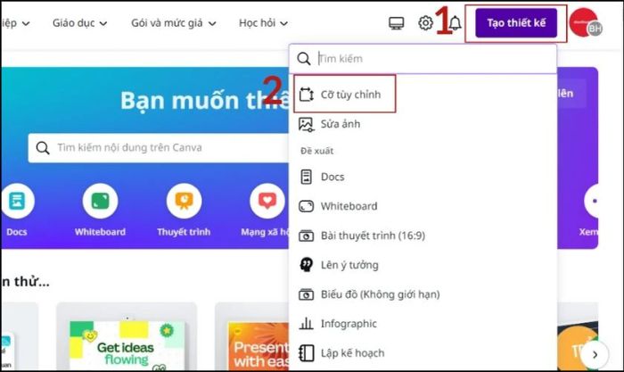 Điều chỉnh kích thước