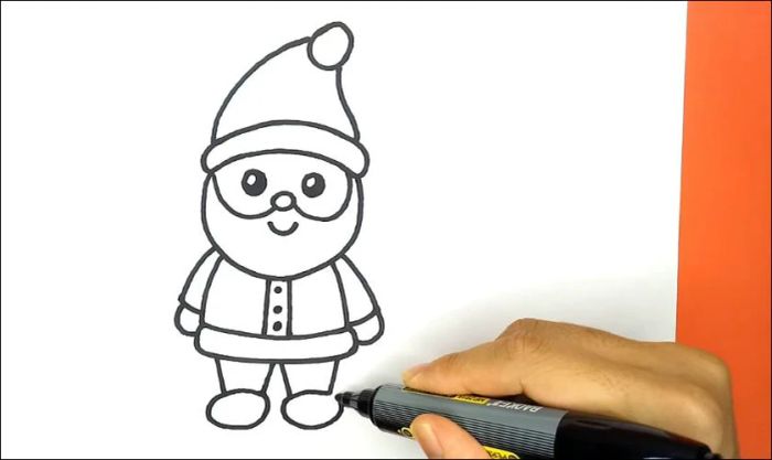 Vẽ thân ông già Noel
