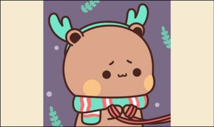 Hình ảnh avatar đôi gấu ngọt ngào dành cho bạn nữ